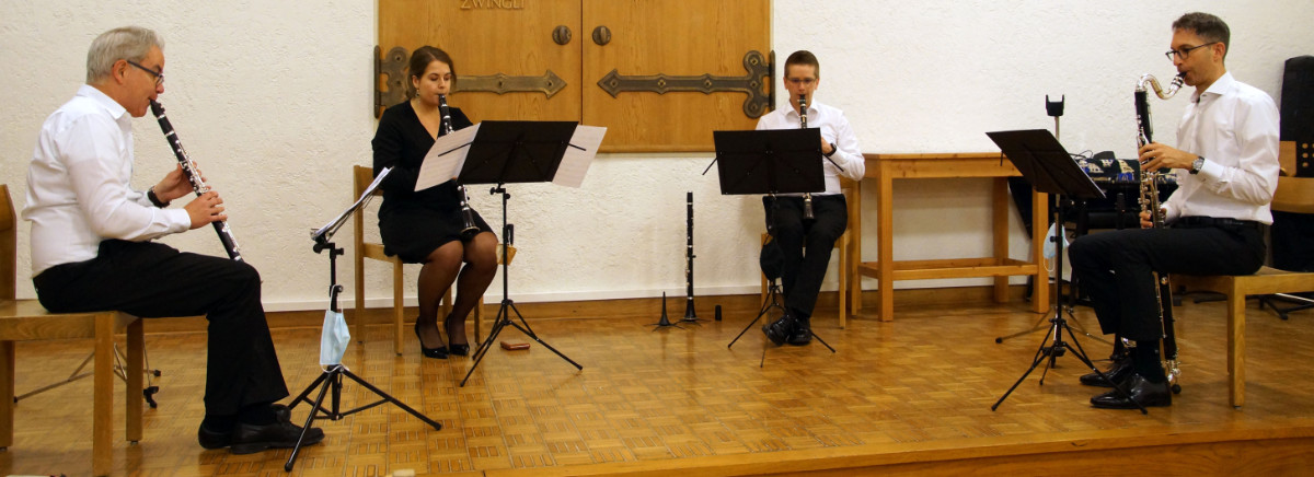 Ensemble 4 Clarinets im reformierten Kirchgemeindehaus Lachen SZ